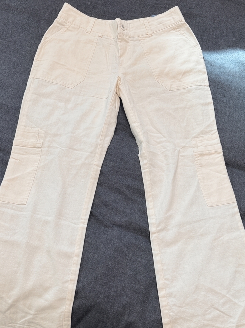 Rewash Cream Cargo Trousers